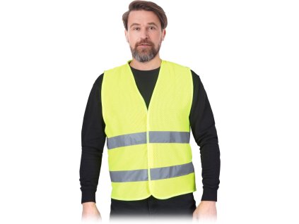 Výstražná vesta pre mužov (Farba Žltý, Veľkosť 2XL)