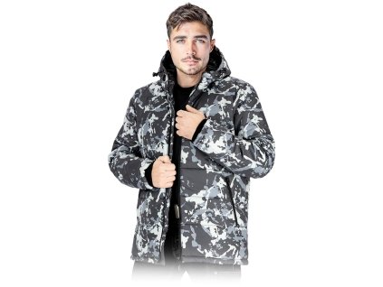 27283 izolovana ochranna bunda pre muzov farba camo gray velkost 2xl