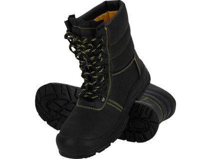 Bezpečnostná obuv pre mužov (Farba Čierna A Žltá, Veľkosť 39)