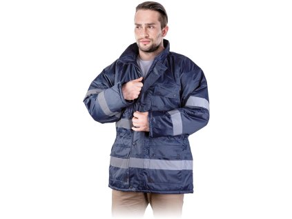 Izolovaná ochranná bunda pre mužov (Farba Navy, Veľkosť 2XL)