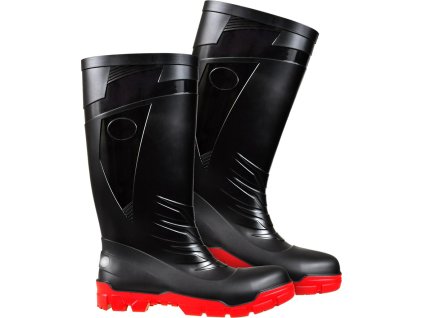 Bezpečnostná obuv pre ženy (Farba Čierna A Červená, Veľkosť 37)