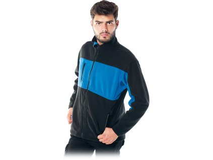 Ochranná flísová mikina pre mužov (Farba Modročierna, Veľkosť 2XL)