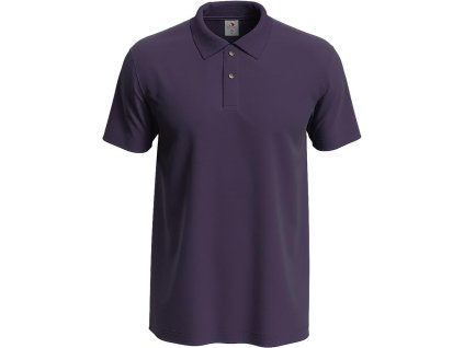 Pánske polo pre mužov (Farba Berry Deep, Veľkosť 2XL)