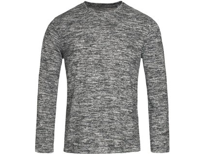 Pánska mikina pre mužov (Farba Tmavo Sivá Melang, Veľkosť 2XL)