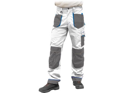 Ochranné nohavice s dlhým pásom pre mužov (Farba Bielo-Sivo-Modré, Veľkosť 46)