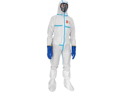 28072 ochranny oblek pre muzov farba biela velkost 2xl