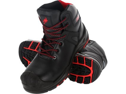 Bezpečnostná obuv pre mužov (Farba Čierna A Červená, Veľkosť 39)