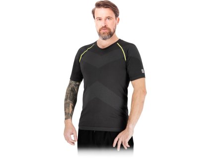 28378 termoaktivne tricko pre muzov farba cierna a siva velkost 2xl