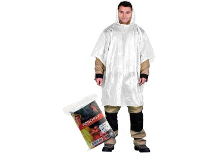 Ochranné pončo proti dažďu (Farba Biela, Veľkosť uni)