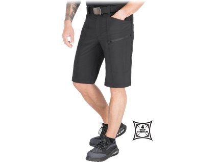 Ochranné nohavice do pásu - krátke pre mužov (Farba Čierna, Veľkosť 2XL)