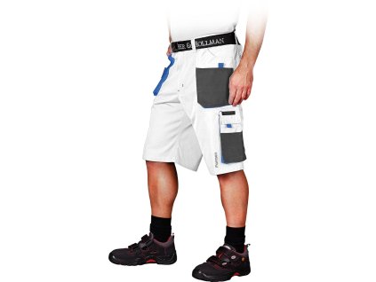 28849 1 ochranne nohavice do pasu kratke pre muzov farba bielo sivo modre velkost 2xl