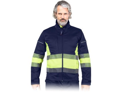 Ochranná mikina pre mužov (Farba Námornícka Modrá-Žltá, Veľkosť 2XL)