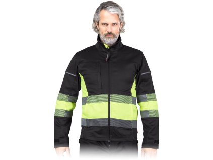 Ochranná mikina pre mužov (Farba Čierna A Žltá, Veľkosť 2XL)