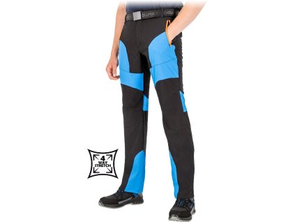 29005 ochranne nohavice s dlhym pasom pre muzov farba cierna a modra velkost 46
