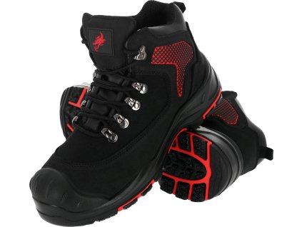 Bezpečnostná obuv pre mužov (Farba Čierna A Červená, Veľkosť 39)