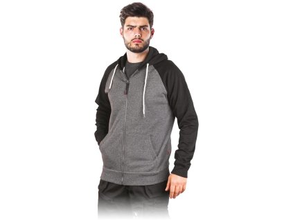 Ochranná mikina pre mužov (Farba Tmavo Sivočierna, Veľkosť 2XL)