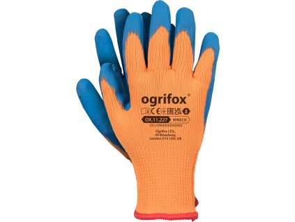 29305 1 ochranne rukavice ox 11 227 wineco farba oranzovo modry velkost 8