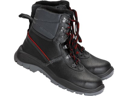 Bezpečnostná obuv pre mužov (Farba Čierno-Sivo-Červená, Veľkosť 39)