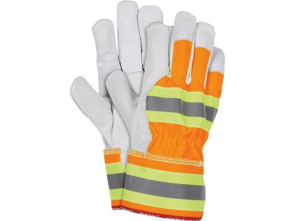 Ochranné rukavice pre mužov (Farba Oranžovo-Žltá-Sivo-Biela, Veľkosť 10)