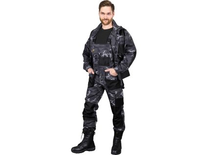 Ochranné kombinézy pre mužov (Farba Camo-Black, Veľkosť 46)