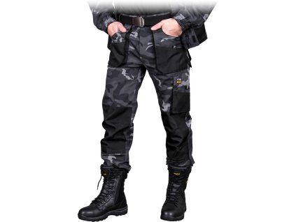 Ochranné nohavice s dlhým pásom pre mužov (Farba Camo-Black, Veľkosť 46)