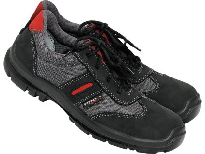 Bezpečnostná obuv pre mužov (Farba Čierno-Sivo-Červená, Veľkosť 39)