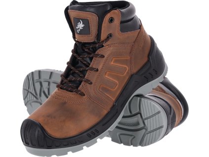 Bezpečnostná obuv pre mužov (Farba Čierno-Hnedá, Veľkosť 39)