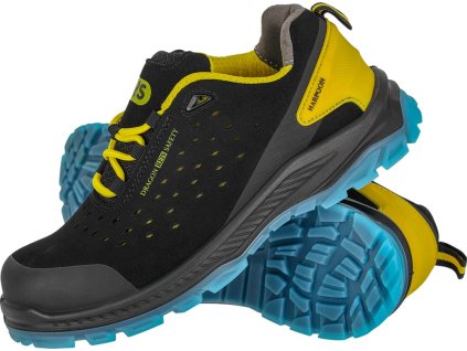 29698 bezpecnostna obuv pre muzov farba cierno zlto modre velkost 39