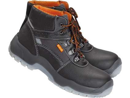 Bezpečnostná obuv pre mužov (Farba Čierno-Sivo-Oranžové, Veľkosť 39)