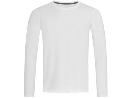 Pánske tričko s dlhým rukávom pre mužov (Farba Biela, Veľkosť 2XL)
