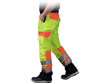 29986 izolovane ochranne nohavice pre muzov farba zlto oranzova velkost 2xl