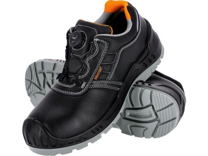 Bezpečnostná obuv pre mužov (Farba Čierna A Oranžová, Veľkosť 39)