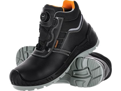 Bezpečnostná obuv pre mužov (Farba Čierna A Oranžová, Veľkosť 39)