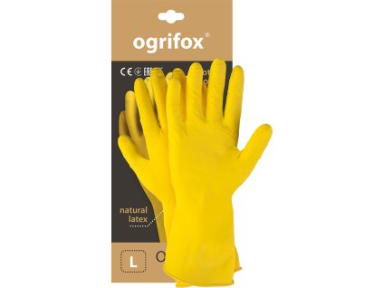Ochranné rukavice ox.11.310 flox pre mužov (Farba Žltý, Veľkosť L)