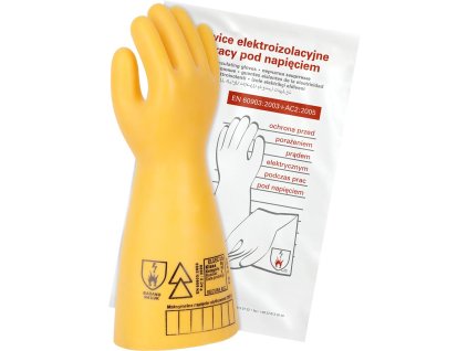 Elektricky izolačné rukavice pre mužov (Farba Žltý, Veľkosť 9)