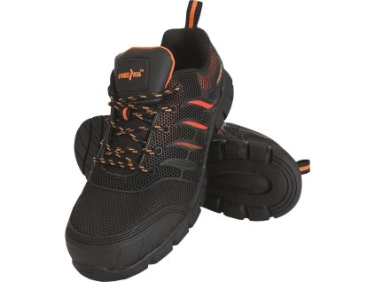 Bezpečnostná obuv pre mužov (Farba Čierna A Oranžová, Veľkosť 39)