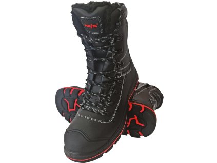 Bezpečnostná obuv pre mužov (Farba Čierna A Červená, Veľkosť 39)