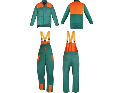 Ochranné odevy pre mužov (Farba Zeleno-Oranžová, Veľkosť 2XL)
