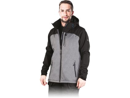 Ochranná bunda pre mužov (Farba Sivočierna, Veľkosť 2XL)