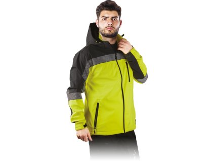 30694 ochranna bunda pre muzov farba zltocierna velkost 2xl