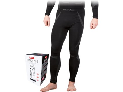 Termoaktívne nohavice pre mužov (Farba Čierna A Sivá, Veľkosť 2XL)