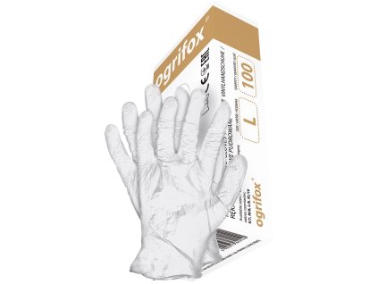 Ochranné rukavice ox.12.358 vin pre mužov (Farba Biela, Veľkosť L)