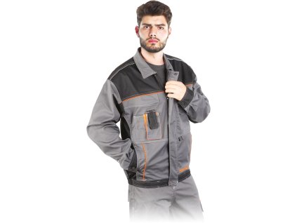 Ochranná mikina pre mužov (Farba Ocel-Čierno-Oranžová, Veľkosť 2XL)