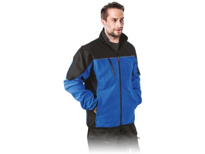 Ochranná flísová mikina pre mužov (Farba Modročierna, Veľkosť 2XL)