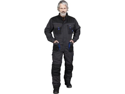 Izolovaný ochranný oblek pre mužov (Farba Ocel-Čierno-Modrý, Veľkosť 2XL)