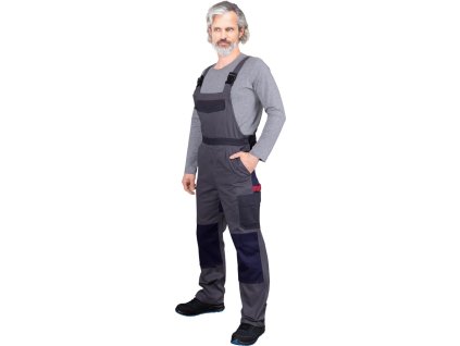 Ochranné kombinézy pre mužov (Farba Šedo-Tmavé Šedo-Námornícka Modrá, Veľkosť 46)