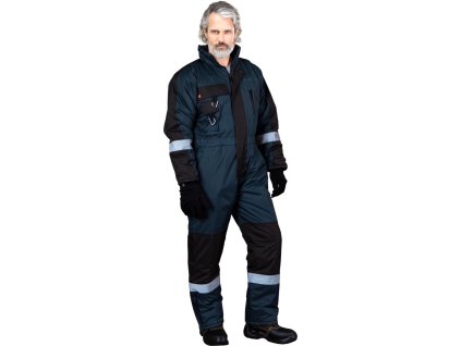 Izolovaný ochranný oblek pre mužov (Farba Námornícka Modrá-Čierna, Veľkosť 2XL)