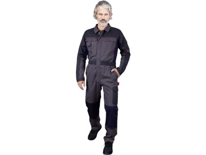 Ochranný oblek pre mužov (Farba Šedo-Tmavé Šedo-Námornícka Modrá, Veľkosť 46)