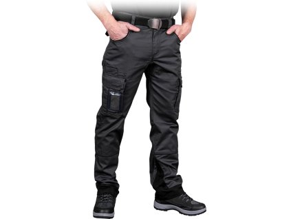 Ochranné nohavice s dlhým pásom pre mužov (Farba Sivočierna, Veľkosť 46)