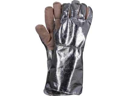 31273 1 ochranne rukavice odolne voci teplu farba strieborno svetlohneda velkost 11 43 cm